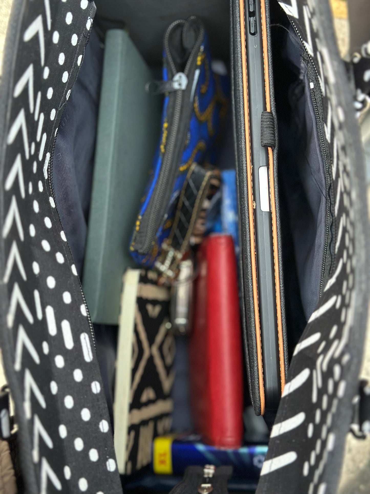 Grand Sac à Main en Tissu Bogolan Fait Main – Artisanat du Sénégal