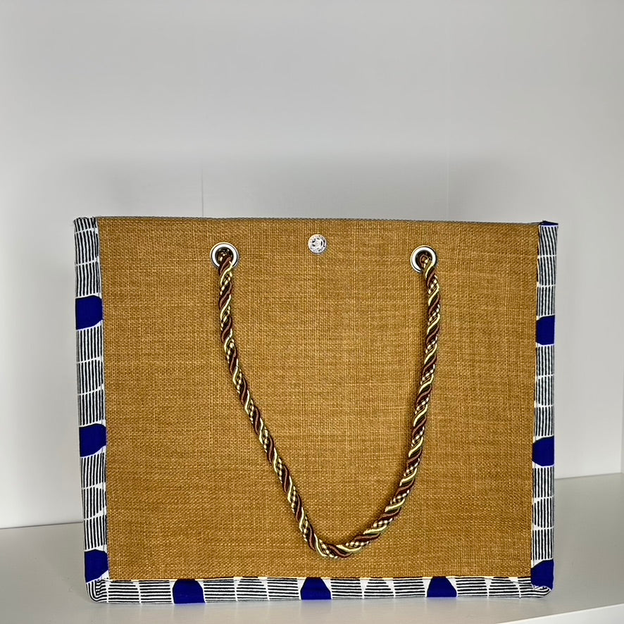Sac à Main en Tissu Wax – Style Sac Cabas, Fait Main au Sénégal