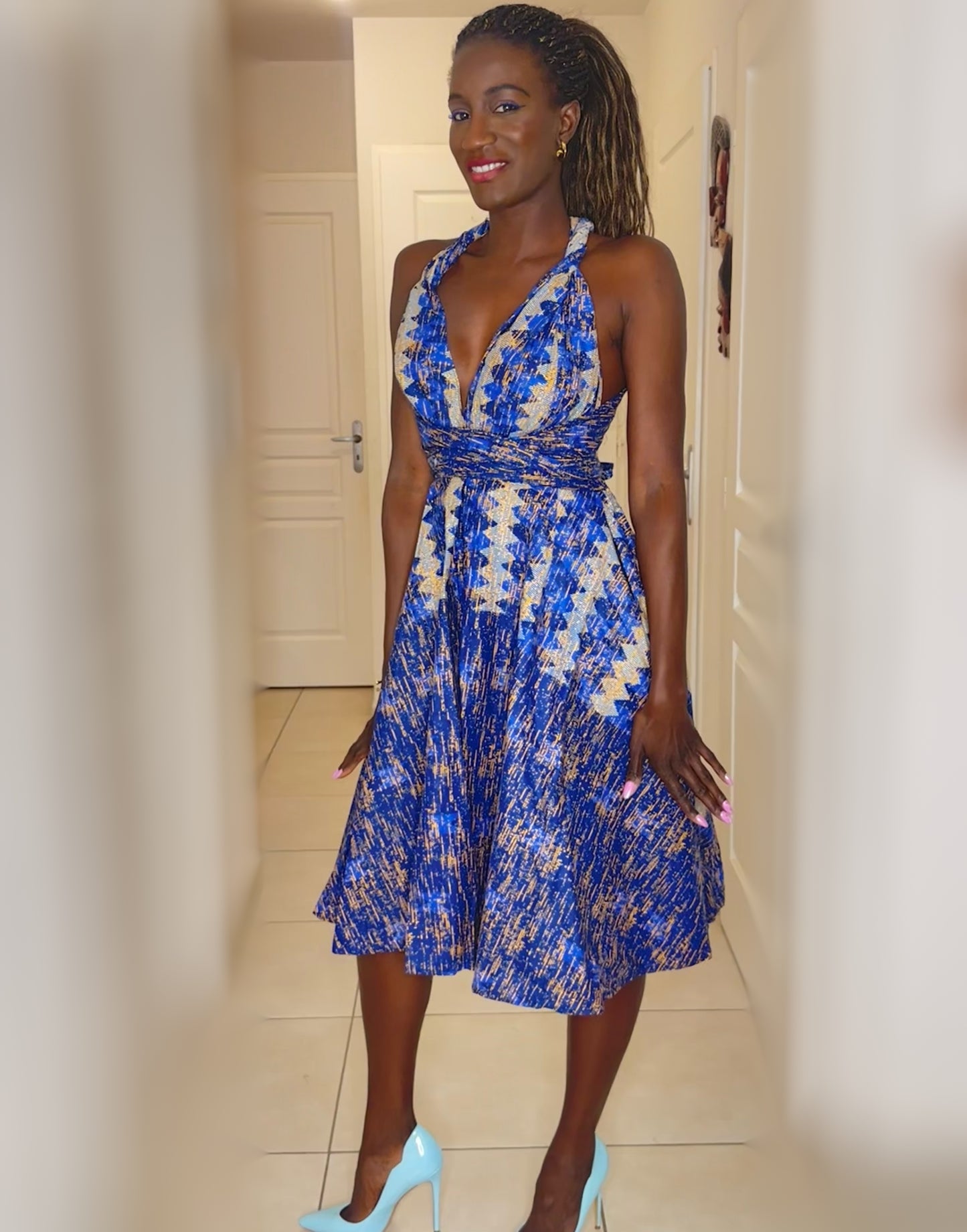 LA LILY BLEUE - Robe Patineuse
