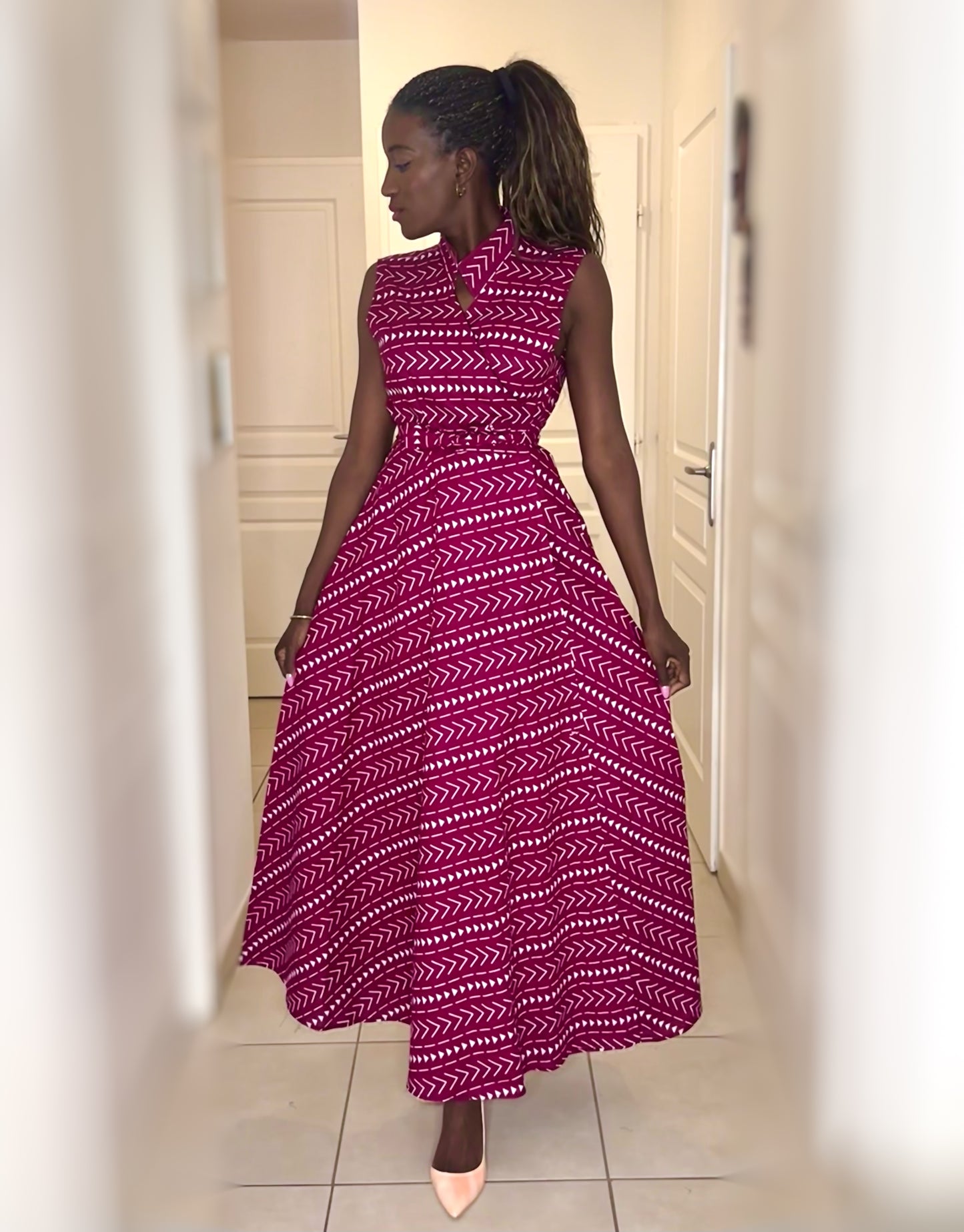 HORTENSIA Robe Longue Cache-Coeur