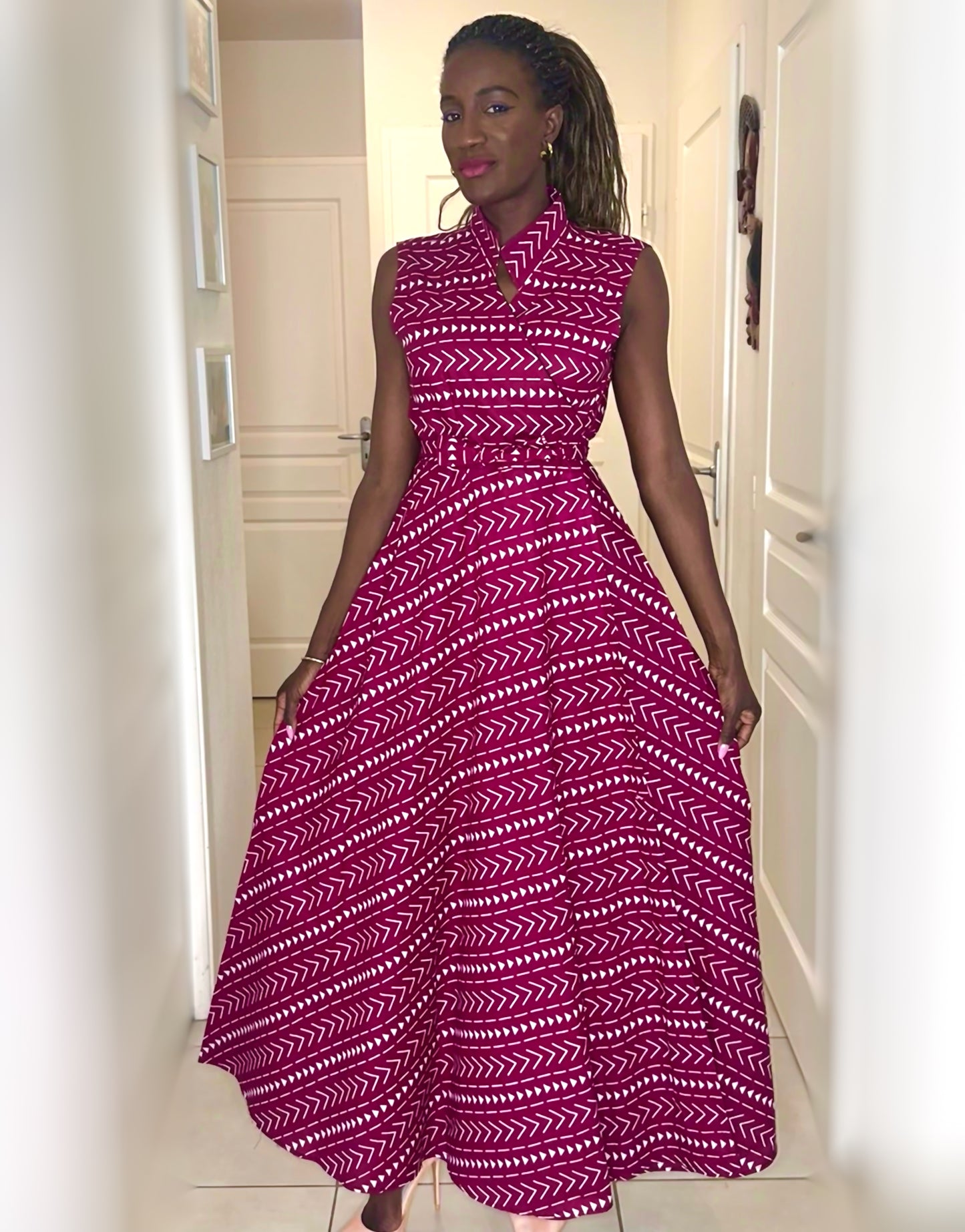 HORTENSIA Robe Longue Cache-Coeur