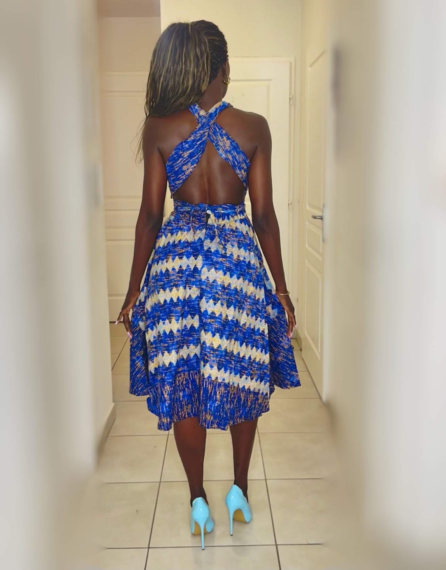 LA LILY BLEUE - Robe Patineuse