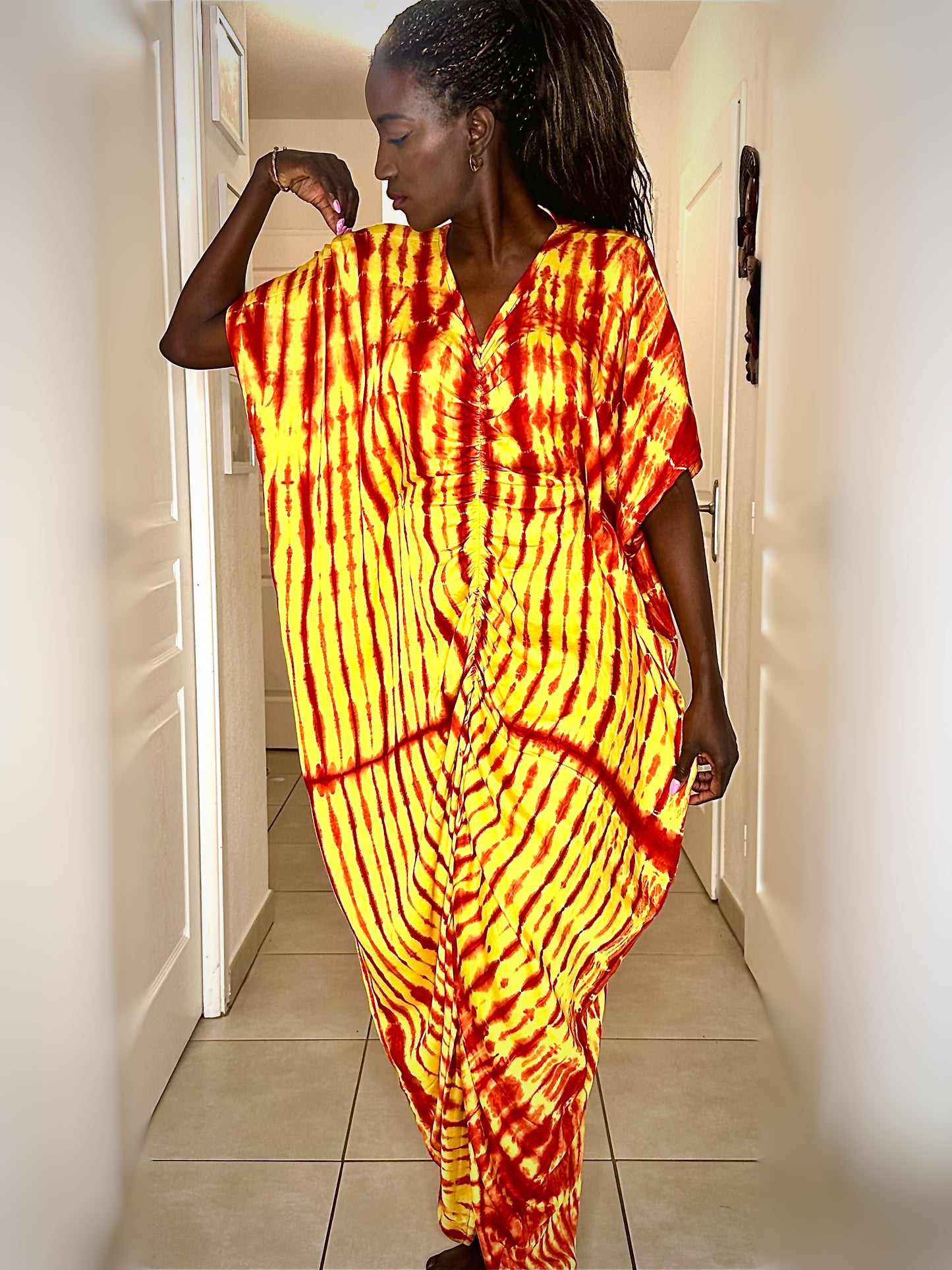 Robe Tie and Dye - Tissu Batik