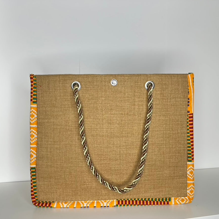 Sac à Main en Tissu Wax – Style Sac Cabas, Fait Main au Sénégal