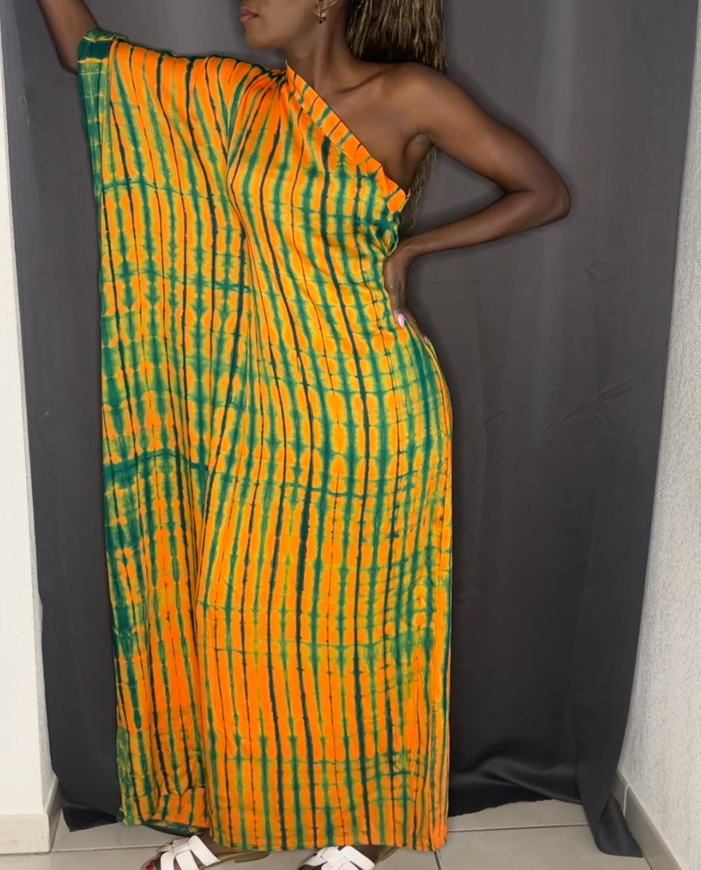 Robe une manche - Tissu Batik