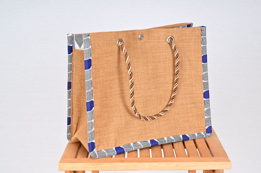 Sac à Main en Tissu Wax – Style Sac Cabas, Fait Main au Sénégal